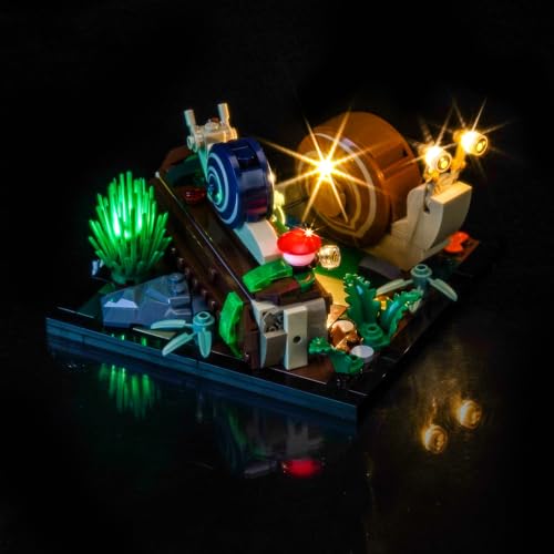 Led Licht Set Kompatibel mit Lego 40788 Friendly Snails (Kein Modell), Dekorationsbeleuchtungsset Compatible with Lego Friendly Snails Kreative Spielzeug von BrickBling