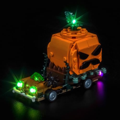 Led Licht Set Kompatibel mit Lego 40822 Jack-O'-Lantern Pickup Truck (Kein Modell), Dekorationsbeleuchtungsset Compatible with Lego Jack-O'-Lantern Pickup Truck Kreative Spielzeug von BrickBling