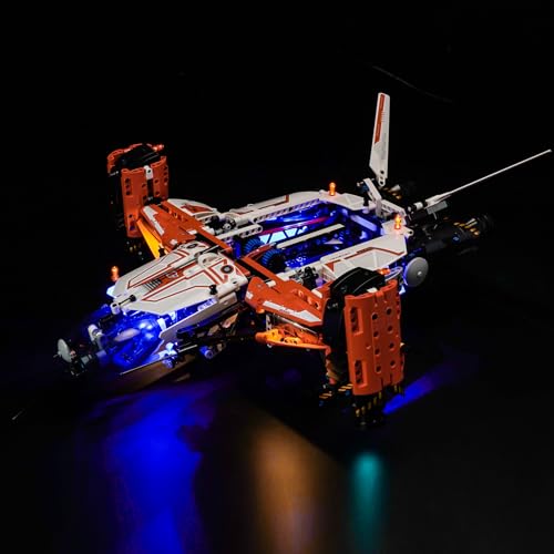 Led Licht Set Kompatibel mit Lego 42181 Technic VTOL Heavy Cargo Spaceship LT81 (Kein Modell), Dekorationsbeleuchtungsset für VTOL-Schwerlastraumfrachter LT81 Kreative Spielzeug - Standard Version von BrickBling