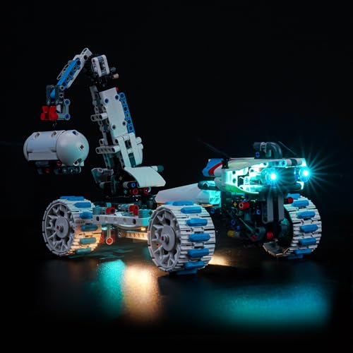 Led Licht Set Kompatibel mit Lego 42211 Lunar Outpost Moon Rover Space Vehicle (Kein Modell), Touch Dimmer Schalter Dekorationsbeleuchtungsset Compatible with Lego Moon Rover Space Vehicle von BrickBling