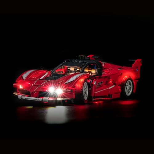 Led Licht Set Kompatibel mit Lego 42212 Ferrari FXX K (Kein Modell), Dekorationsbeleuchtungsset Compatible with Lego Ferrari FXX K Kreative Spielzeug von BrickBling