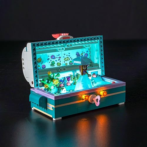 Led Licht Set Kompatibel mit Lego 43229 Ariel's Treasure Chest (Kein Modell), Dekorationsbeleuchtungsset Compatible with Lego Ariel's Treasure Chest Kreative Spielzeug von BrickBling