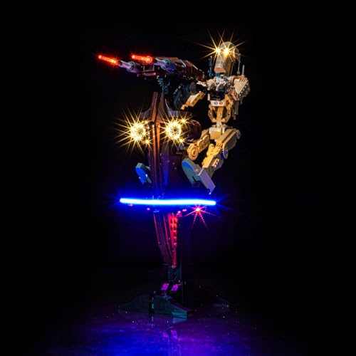 Led Licht Set Kompatibel mit Lego 75428 Battle Droid with STAP (Kein Modell), Dekorationsbeleuchtungsset Compatible with Lego Battle Droid with STAP Kreative Spielzeug von BrickBling