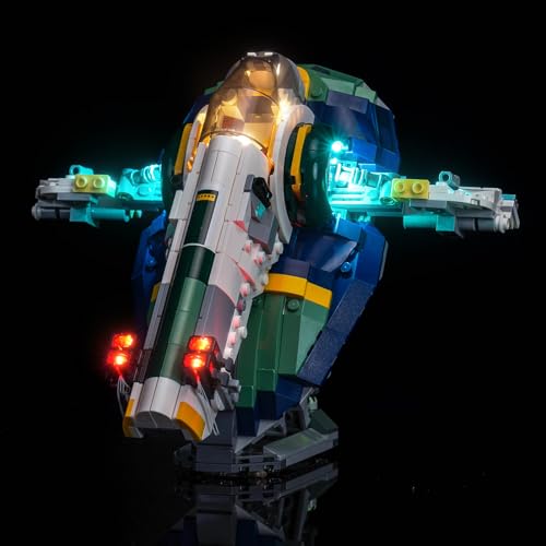 Led Licht Set Kompatibel mit Lego 75433 Jango Fett's Starship (Kein Modell), Dekorationsbeleuchtungsset Compatible with Lego Jango Fett's Starship 75433 Kreative Spielzeug von BrickBling