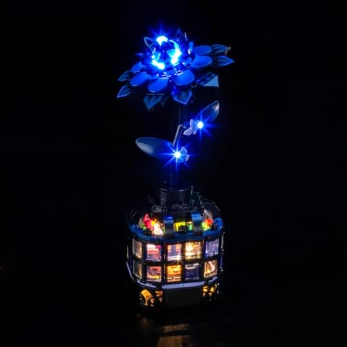 Led Licht Set Kompatibel mit Lego 76784 Black Dahlia Flower (Kein Modell), Dekorationsbeleuchtungsset Compatible with Lego Black Dahlia Flower Kreative Spielzeug von BrickBling