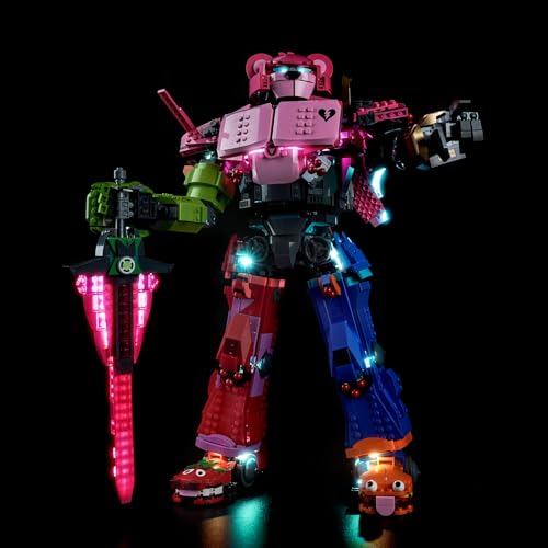Led Licht Set Kompatibel mit Lego 77078 Mecha Team Leader (Kein Modell), Dekorationsbeleuchtungsset Compatible with Lego Mecha Team Leader Kreative Spielzeug von BrickBling
