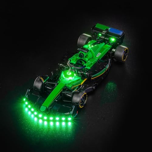 Led Licht Set Kompatibel mit Lego Aston Martin Aramco F1 AMR24 Race Car 77245 (Kein Modell), Dekorationsbeleuchtungsset Compatible with Lego Aston Martin Aramco F1 AMR24 Race Car Kreative Spielzeug von BrickBling