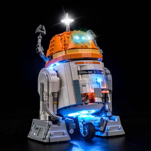 Led Licht Set Kompatibel mit Lego Chopper (C1-10P) Astromech Droid 75416 (Kein Modell), Dekorationsbeleuchtungsset Compatible with Lego Chopper (C1-10P) Astromech Droid Kreative Spielzeug von BrickBling