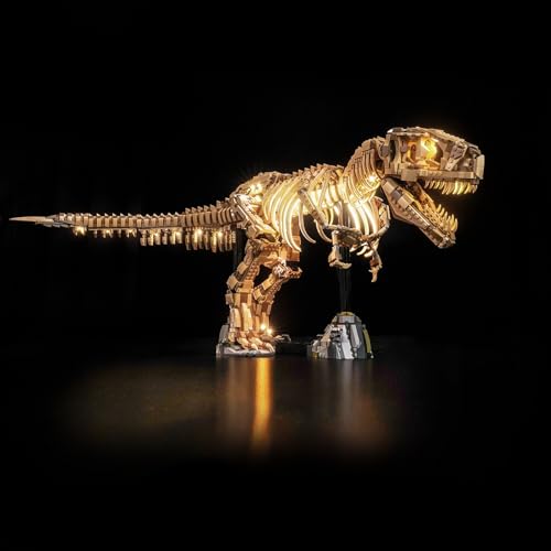 Led Licht Set Kompatibel mit Lego Dinosaur Fossils: Tyrannosaurus rex 76968 (Kein Modell), Dekorationsbeleuchtungsset Compatible with Lego Dinosaur Fossils: Tyrannosaurus rex Kreative Spielzeug von BrickBling
