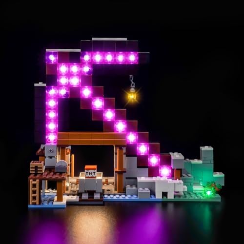 Led Licht Set Kompatibel mit Lego The Pickaxe Mine 21277 (Kein Modell), Dekorationsbeleuchtungsset Compatible with Lego The Pickaxe Mine Kreative Spielzeug von BrickBling