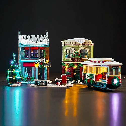 Led Licht Set für Lego 10308 Holiday Main Street (Kein Lego), Dekorationsbeleuchtungsset für Lego Holiday Main Street Kreative Spielzeug - Standard Version von BrickBling