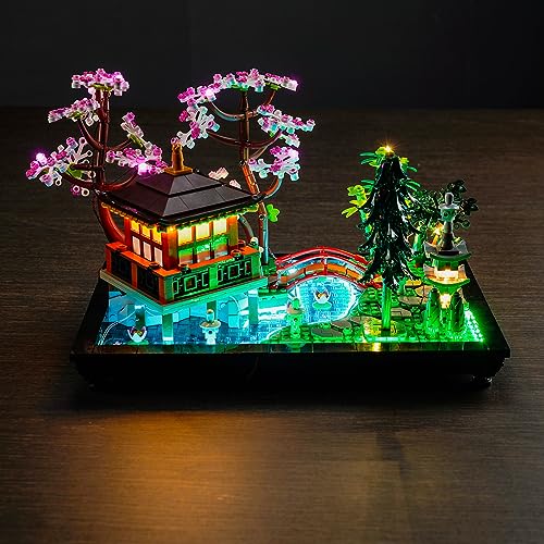 Led Licht Set Kompatibel mit Lego 10315 Icons Garten der Stille (Kein Modell), Dekorationsbeleuchtungsset für Tranquil Garden Kreative Spielzeug - Standard Version von BrickBling