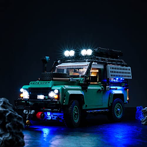 Led Licht Set für Lego 10317 Land Rover Classic Defender 90 (Kein Lego-Modell), Dekorationsbeleuchtungsset für Lego Land Rover Classic Defender 90 Kreative Spielzeug - Standard Version von BrickBling