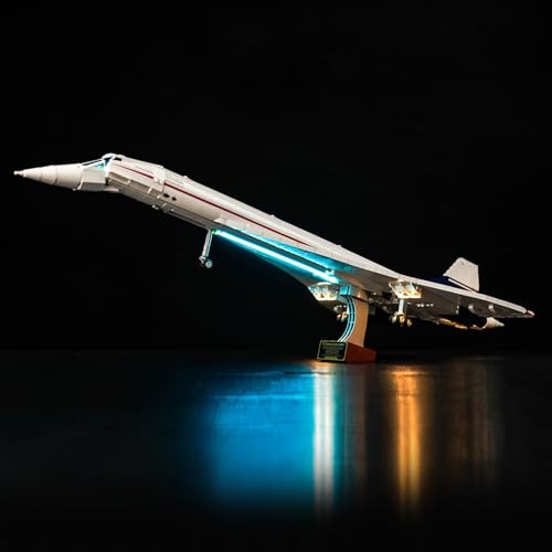 Led Licht Set für Lego 10318 Airbus Concorde (Kein Lego), Dekorationsbeleuchtungsset für Lego Concorde Kreative Spielzeug von BrickBling