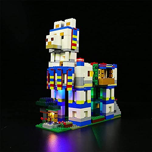 Led Licht Set für Lego 21188 Minecraft Das Lamadorf Set (Kein Lego-Modell enthalten, nur Beleuchtung), BrickBling Dekoration DIY Beleuchtungsset für Minecraft Lego The Llama Village Kreatives Geschenk von BrickBling