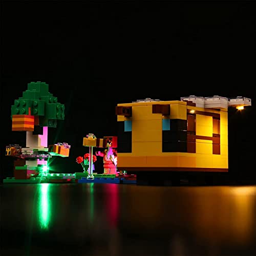 Led Licht Set für Lego 21241 Minecraft Das Bienenhäuschen, Dekoration DIY Beleuchtungsset für Lego The Bee Cottage Kreative Spielzeuglichter (Kein Lego-Modell enthalten, nur Beleuchtung) von BrickBling