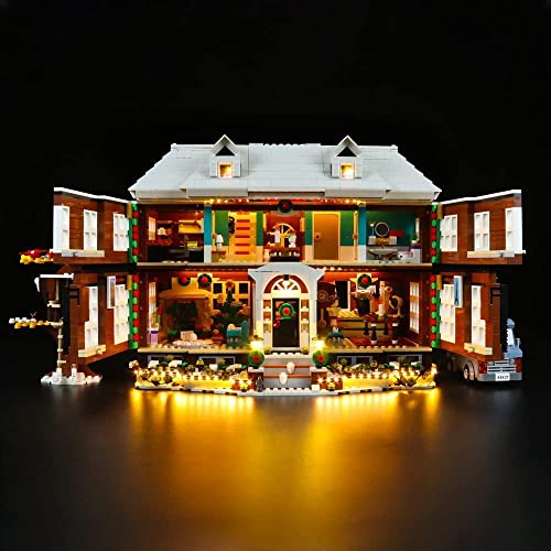 BrickBling Led Licht Set für Lego 21330 Ideas Home Alone, Beleuchtungs Exklusives Collectible Home Deko Creative Gift (Nur -,kein Lego-Modell)- Standard Version von BrickBling