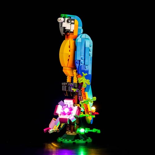 Led Licht Set für Lego 31136 Creator 3in1 Exotischer Papagei (Kein Lego), Dekorationsbeleuchtungsset für Lego Exotic Parrot Kreative Spielzeug von BrickBling