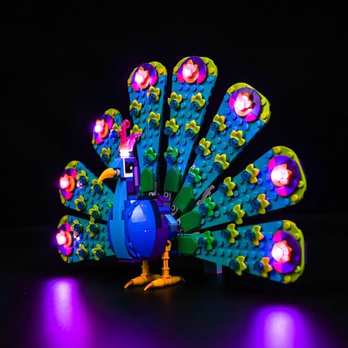 Led Licht Set für Lego 31157 Exotic Peacock (Kein Lego), Dekorationsbeleuchtungsset für Lego Exotic Peacock Kreative Spielzeug von BrickBling