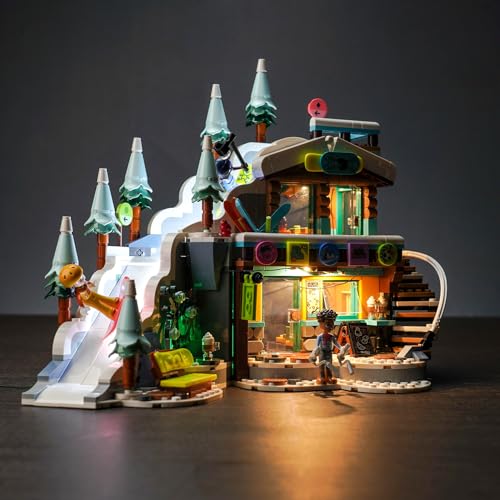 Led Licht Set für Lego 41756 Friends Skipiste und Café Winter-Set (Kein Lego), Dekorationsbeleuchtungsset für Lego Holiday Ski Slope and Café Kreative Spielzeug - Standard Version von BrickBling