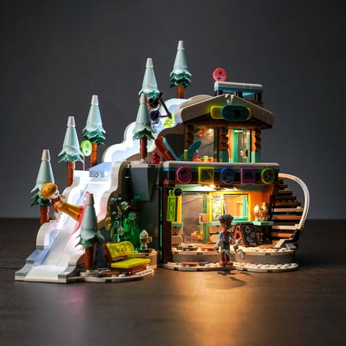 Led Licht Set Kompatibel mit Lego 41756 Friends Skipiste und Café Winter-Set (Kein Modell), Dekorationsbeleuchtungsset für Holiday Ski Slope and Café Kreative Spielzeug - Standard Version von BrickBling
