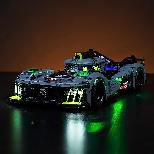 Led Licht Set für Lego 42156 Technic Peugeot 9X8 24H Le Mans Hybrid Hypercar (Kein Lego-Modell), Dekorationsbeleuchtungsset für Lego Le Mans Hybrid Hypercar Kreative Spielzeug -Standard Version von BrickBling