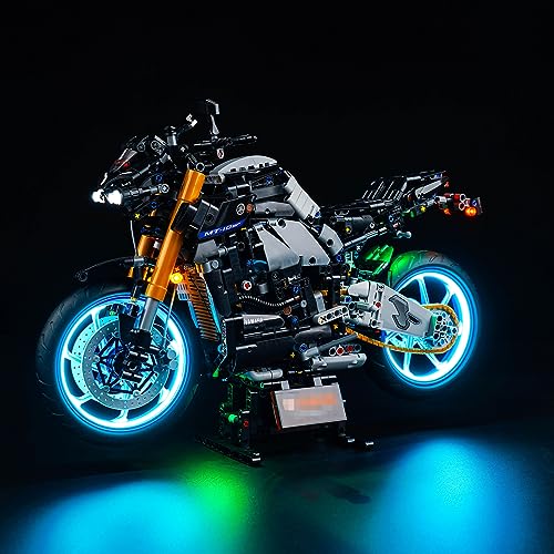 Led Licht Set für Lego 42159 Technic Yamaha MT-10 SP Motorrad (Kein Lego), Dekorationsbeleuchtungsset für Lego Yamaha MT-10 SP Motorrad Kreative Spielzeug - Standard Version von BrickBling