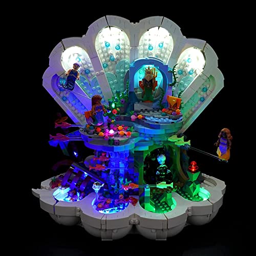 Led Licht Set für Lego 43225 Disney Princess Arielles königliche Muschel Set (Kein Lego), Dekorationsbeleuchtungsset für Lego The Little Mermaid Royal Clamshell Kreative Spielzeug - Standard Version von BrickBling