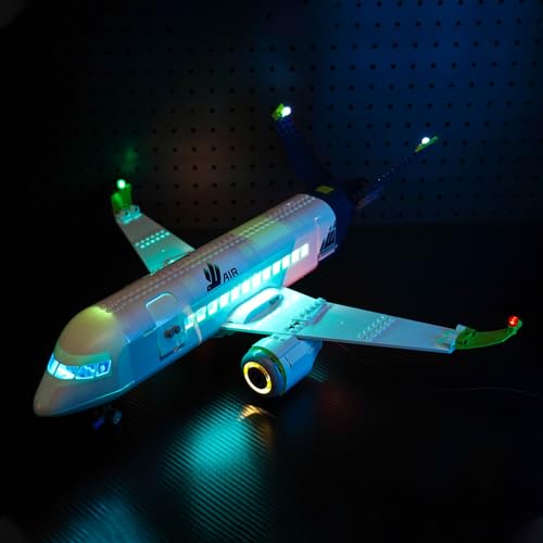 Led Licht Set für Lego 60367 City Passagierflugzeug Spielzeug (Kein Lego), Dekorationsbeleuchtungsset für Lego Passenger Airplane Kreative Spielzeug von BrickBling