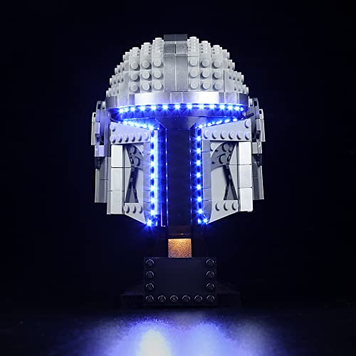Led Licht Set für Lego 75328 Star Wars Mandalorianer Helm Modell (Kein Lego-Modell), Dekorationsbeleuchtungsset für Lego Mandalorianer Helm Kreatives Geschenk für Jungen und Erwachsene von BrickBling