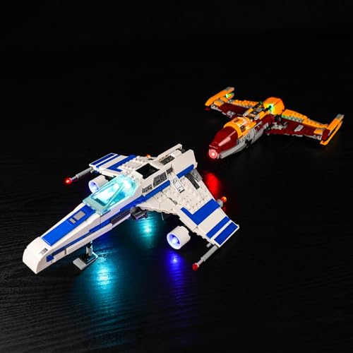 Led Licht Set für Lego 75364 New Republic E-Wing vs. Shin Hati’s Starfighter (Kein Lego), Dekorationsbeleuchtungsset für Lego New Republic E-Wing vs. Shin Hatis Starfighter Kreative Spielzeug von BrickBling