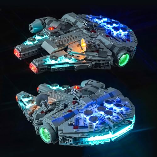 Led Licht Set für Lego 75375 Millennium Falcon (Kein Lego), Dekorationsbeleuchtungsset für Lego Millennium Falcon Kreative Spielzeug - Standard Version von BrickBling