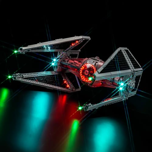 Led Licht Set für Lego 75382 TIE Interceptor (Kein Lego), Dekorationsbeleuchtungsset für Lego S'tar Wars TIE Interceptor Kreative Spielzeug - Standard Version von BrickBling