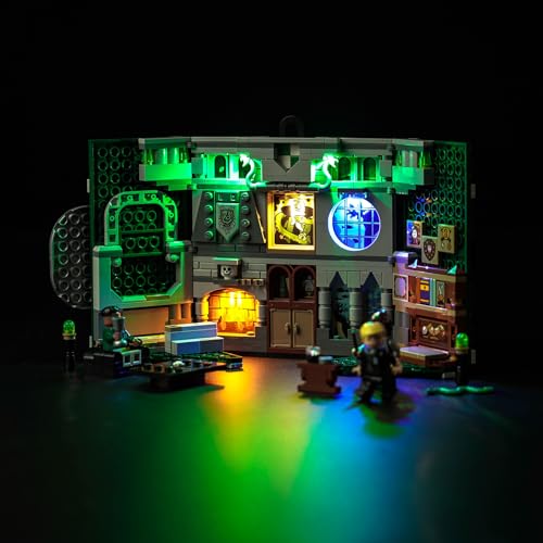 Led Licht Set für Lego 76410 Harry Potter Hausbanner Slytherin Set (Kein Lego), Dekorationsbeleuchtungsset für Lego Slytherin House Banner Kreative Spielzeug von BrickBling