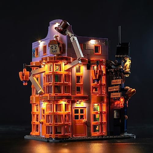 Led Licht Set für Lego 76422 Winkelgasse: Weasleys Zauberhafte Zauberscherze (Kein Lego), Dekorationsbeleuchtungsset für Lego Weasleys Zauberhafte Zauberscherze Kreative Spielzeug von BrickBling