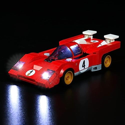 Led Licht Set für Lego 76906 Speed Champions 1970 Ferrari 512 M Bausatz für Modellauto (Kein Lego-Modell), Dekorationsbeleuchtungsset für Lego Ferrari 512 M Kreatives Geschenk von BrickBling