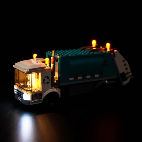 Led Licht Set für Lego City Müllabfuhr (Kein Lego), Dekorationsbeleuchtungsset für Lego City Recycling Truck 60386 Kreative Spielzeug von BrickBling