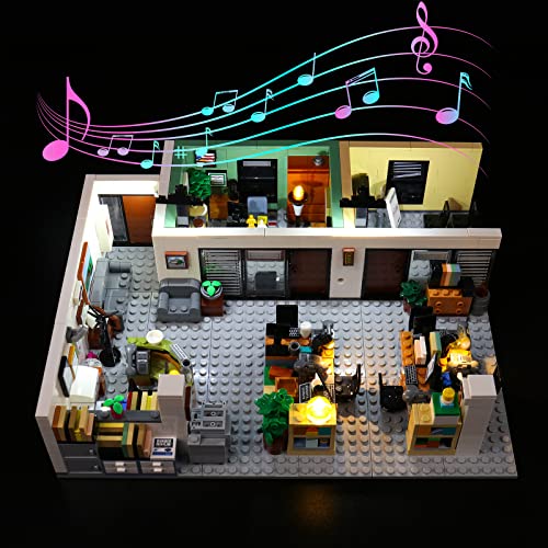 Led Licht Set für Lego Das Büro,Sound Version (Spiel Musik) Dekorationsbeleuchtungsset für Lego 21336 The Office Baustein Kreative Spielzeuglichter -Nur Lichter-Set,kein Lego-Modell von BrickBling
