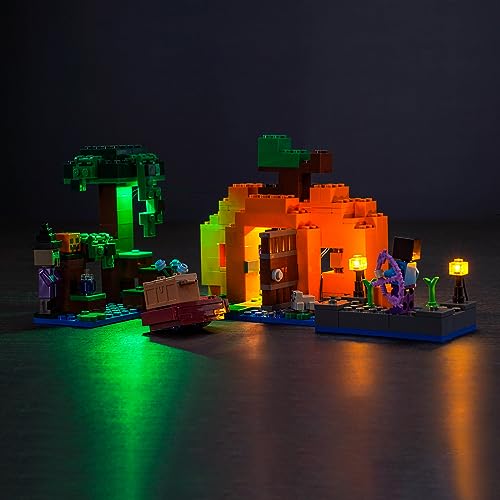 Led Licht Set für Lego Minecraft The Pumpkin Farm 21248 Spielzeug Set (Nicht Lego), Dekoration DIY Beleuchtungsset für Lego The Pumpkin Farm Kreative Spielzeug von BrickBling