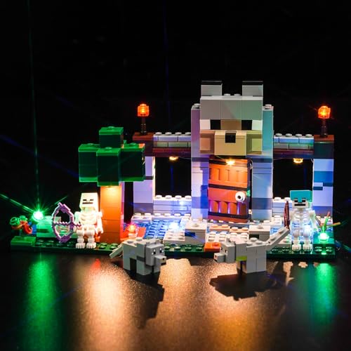 Led Licht Set für Lego Minecraft The Wolf Stronghold 21261 (Nicht Lego), Led Beleuchtungs Set für Minecraft Lego 21261 Die Wolfsfestung Kreative Spielzeug von BrickBling