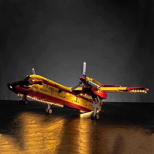 Led Licht Set für Lego Technic 42152 Löschflugzeug Feuerwehr-Flugzeug-Spielzeug (Nur Lichter, Keine Lego-Modelle), Dekorationsbeleuchtungsset für Firefighter Aircraft Kreatives Dekorationslicht von BrickBling