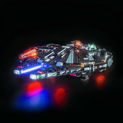 Led Licht Set für Lego The Dark Falcon (Kein Lego), Dekorationsbeleuchtungsset für Lego 75389 Dunkler Millennium Falke Kreative Spielzeug - Standard Version von BrickBling
