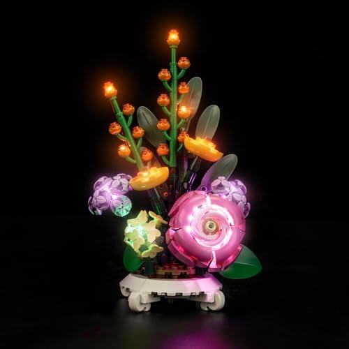 BrickBling Licht-Kit Kompatibel mit Lego 40762 Mixed Flowerpot Botanical Collection Set (Kein Modell), Led Beleuchtungs Set Compatible with Mixed Flowerpot 40762 Kreative Spielzeug von BrickBling