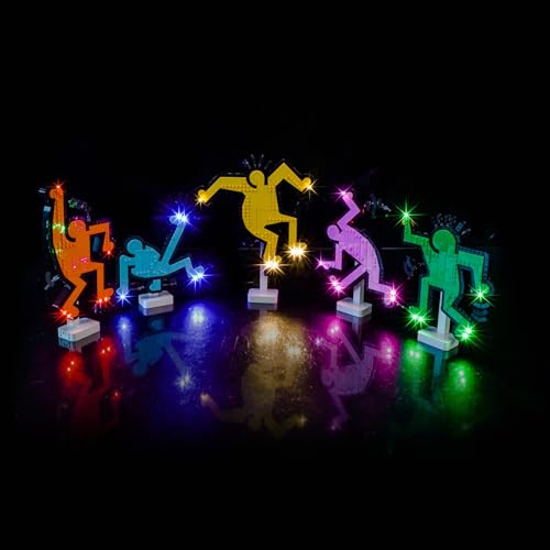Licht-Kit Kompatibel mit Lego Keith Haring – Dancing Figures 31216 (Kein Modell), Led Beleuchtungs Set Compatible with Lego Keith Haring – Dancing Figures Kreative Spielzeug von BrickBling