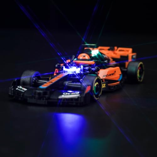 Licht-Kit für Lego 76919 Speed Champions McLaren Formel-1 Rennwagen 2023 (Kein Lego-Modell), Led Beleuchtungs Set für Lego 2023 McLaren Formula 1 Race Car Kreative Spielzeug von BrickBling