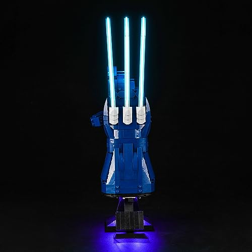 Light Control Led Licht Set für Lego 76250 Wolverine's Adamantium Claws (Kein Lego-Modell), Dekorationsbeleuchtungsset für Lego Wolverine Glove Marvel Wolverine's Adamantium Claws von BrickBling