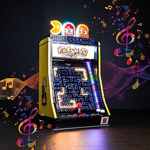 Music Version Led Beleuchtungsset für Lego PAC-Man Arcade (Nicht Lego), Dekorationsbeleuchtungsset für Lego 10323 PAC-Man Arcade Kreative Spielzeuglichter von BrickBling