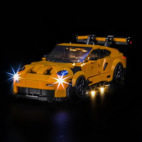 Update Version Licht-Kit Kompatibel mit Lego Porsche 911 GT3 RS Super Car 77239 (Kein Modell), Led Beleuchtungs Set Compatible with Lego Porsche 911 GT3 RS Super Car Kreative Spielzeug von BrickBling