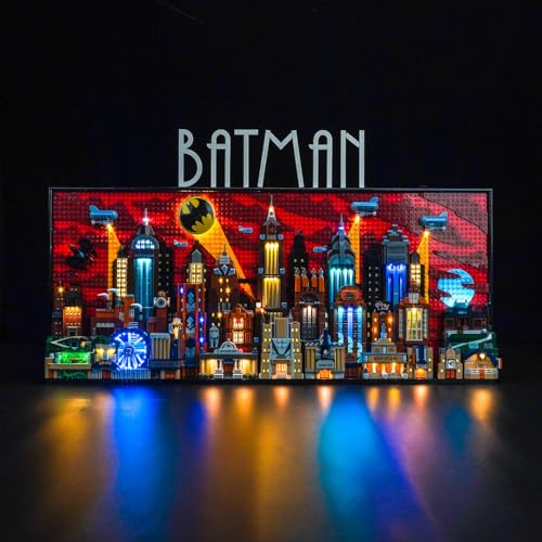 Update Version Licht-Kit für Lego Batman: The Animated Series Gotham City (Nicht Lego), Led Beleuchtungs Set für Lego 76271 Batman: The Animated Series Gotham City Kreative Spielzeug von BrickBling