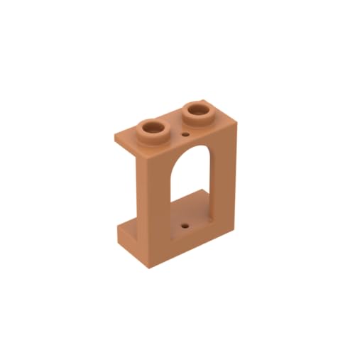 Gobricks 1 x 2 x 2 Türfenster, 1 x 2 x 2 Schloss, 10 Stück, GDS-786, kompatibel mit Lego-Bausteinen, Farbe: mittelgroßes dunkles Fleisch 084 Gobricks 1 x 2 x 2 Türfenster, 1 x 2 x 2 Schloss, 10 Stück, GDS-786, kompatibel mit Lego-Bausteinen, Farbe: mittelgroßes dunkles Fleisch 084 von BrickBuddy